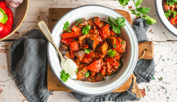 gulasz z bakłażana